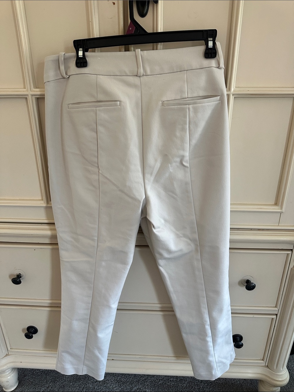 LOFT Off-White Skinny Ankle Dress Pants - Picture 5 of 6